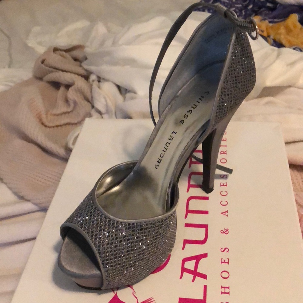 Silver heels